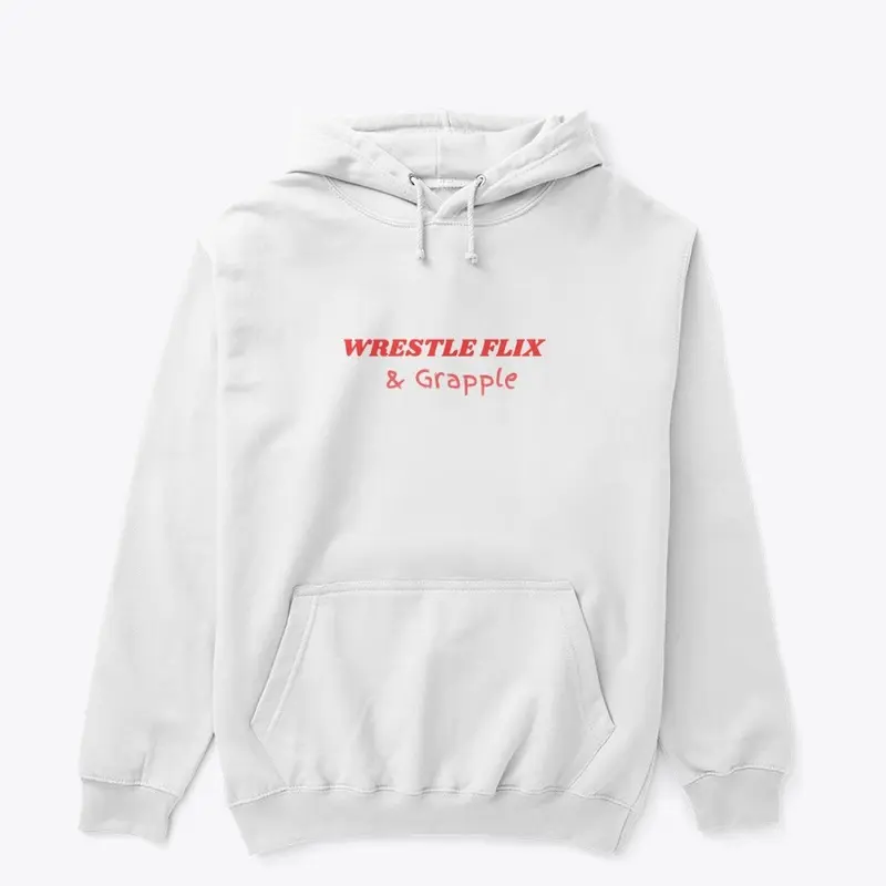 Wrestle flix and grapple  white tee