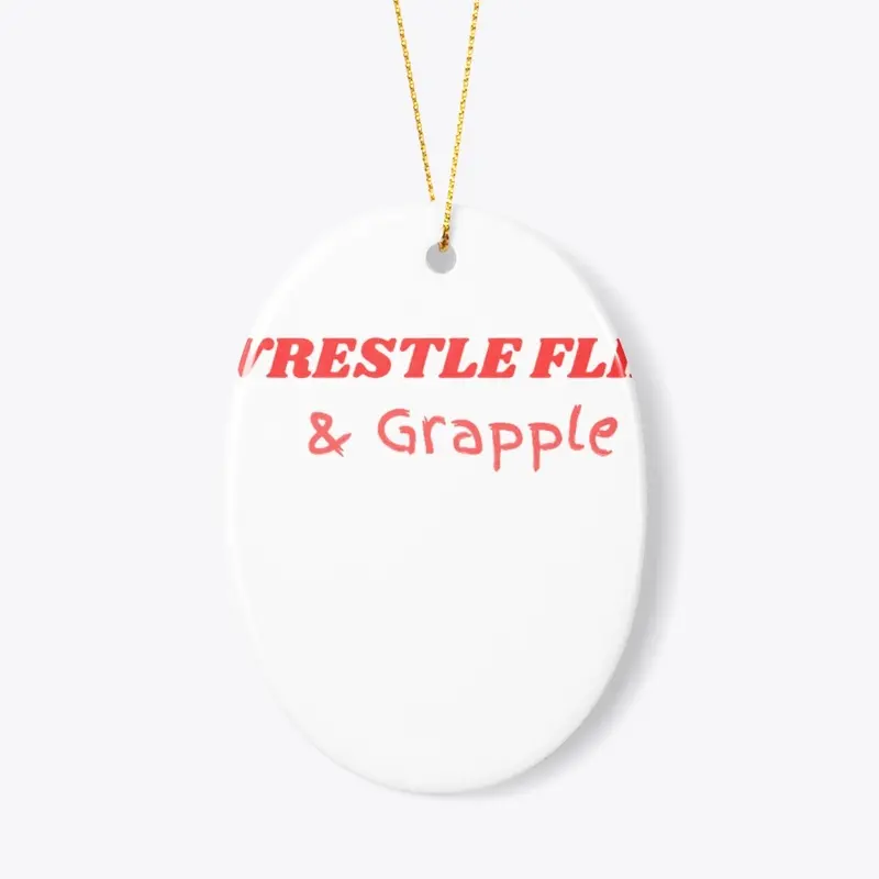 Wrestle flix and grapple  white tee