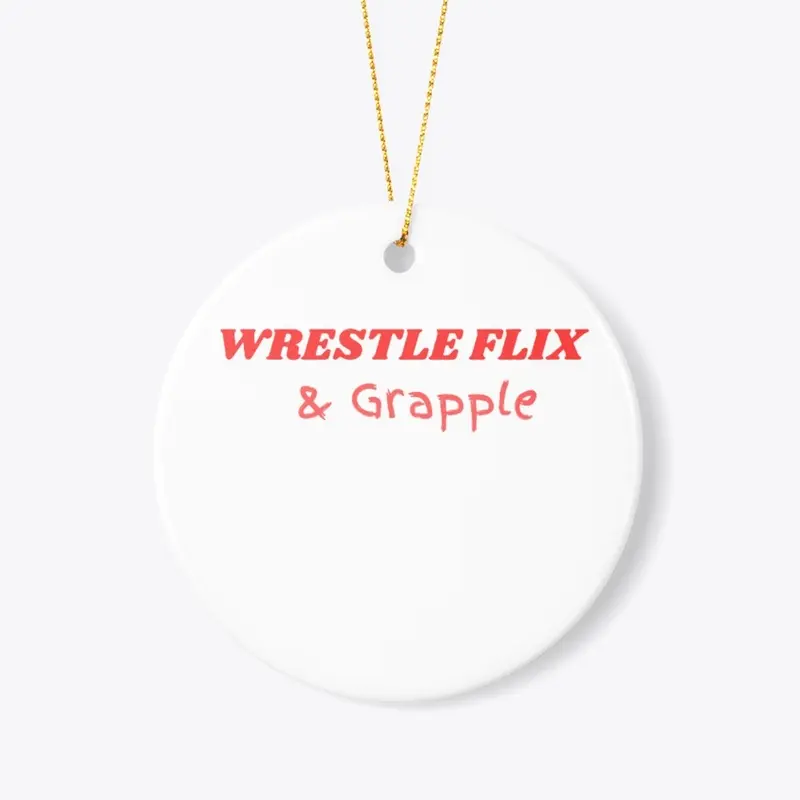 Wrestle flix and grapple  white tee